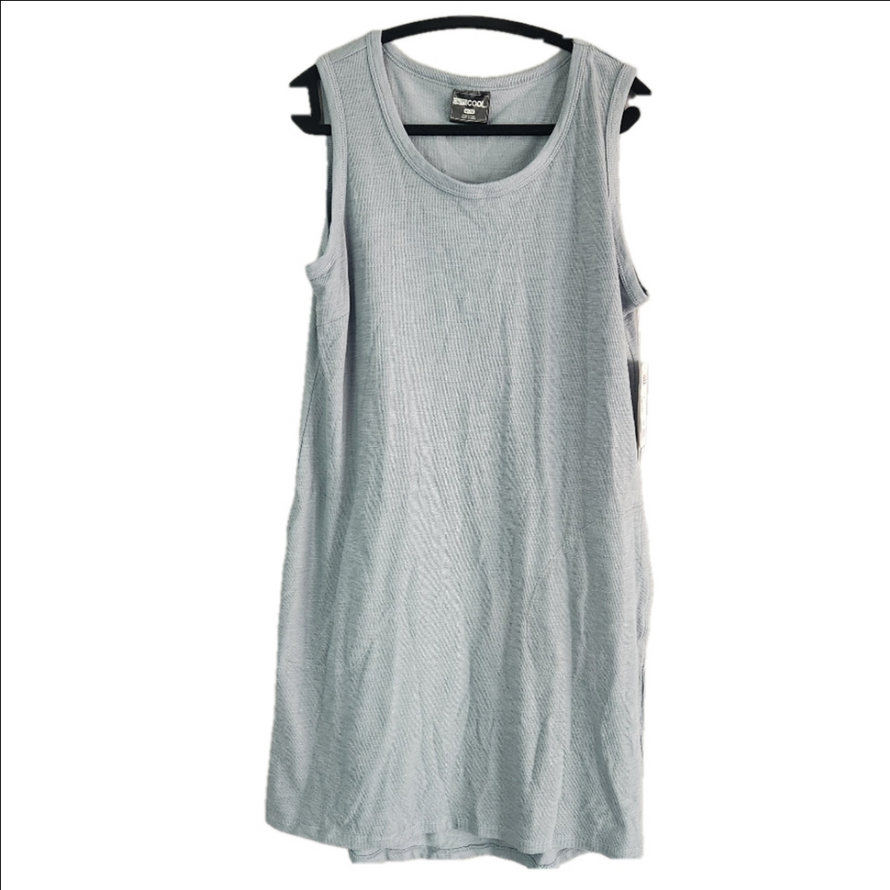 3/$25 NWT 32 Degrees Dress blue/gray Tank Top Round Neck Medium